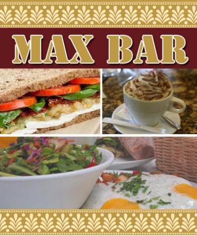 תפריט פתוח ב MAX-BAR - בית קפה איכותי בקריון, כולל ארוחות בוקר