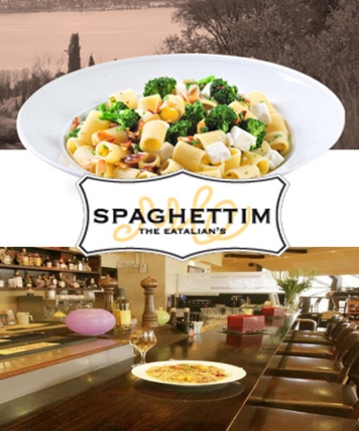 שובר פתוח ב''ספגטים'' מסעדה איטלקית, סניף חוצות המפרץ. (לתשלום בבית העסק)